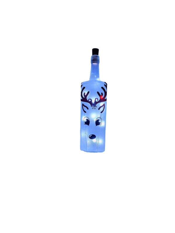 Reindeer Bottle - candy canes