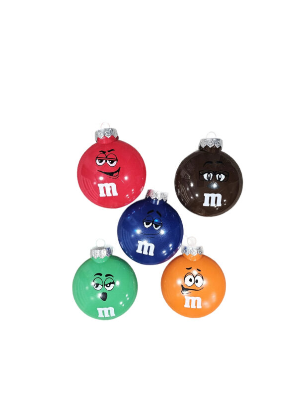 M&M Christmas Ornaments - Painted