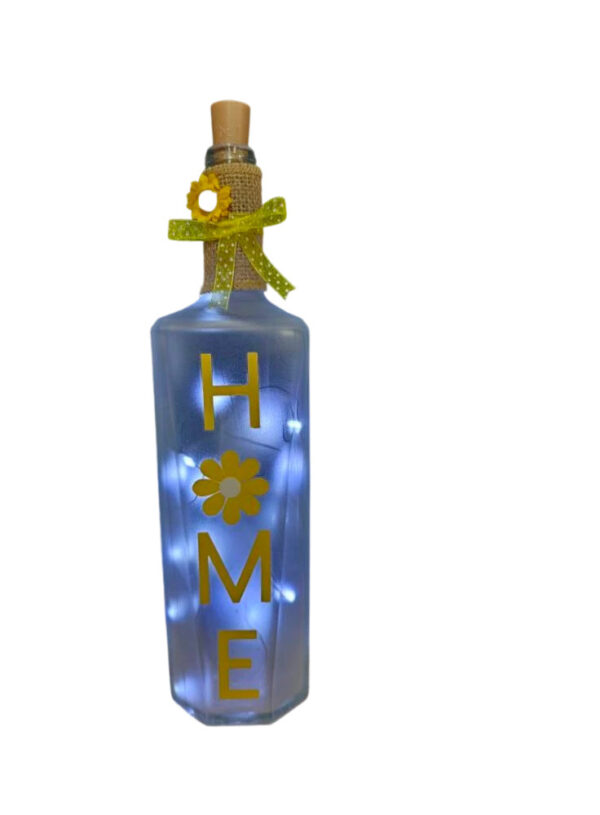 Light up bottle - Home- yellow